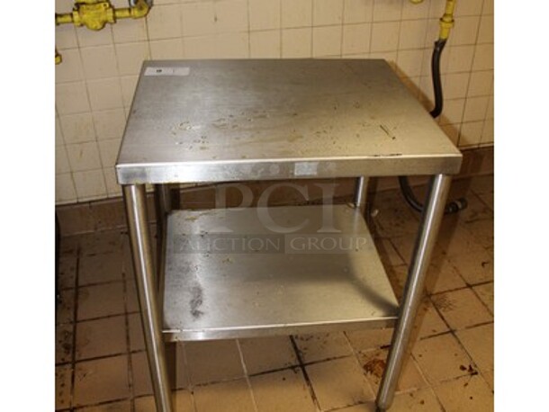 Commercial Stainless Steel Table. 24x20x30.