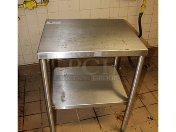 Commercial Stainless Steel Table. 24x20x30. - Image 1 of 2
