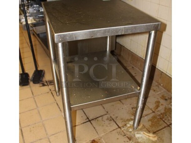 Commercial Stainless Steel Table. 24x20x30. - Image 2 of 2
