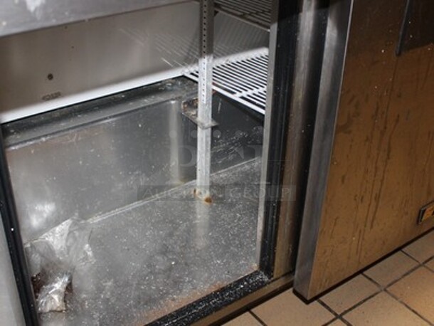True Model TSSU-72-24M-B-ST Stainless Steel Commercial Sandwich Salad Bain Marie Mega Top With Hatco Model GRAH-60 Food Warmer, 2 Overshelves, And Cutting Board On Commercial Casters. 115 Volts. 1 Phase. Working Before Business Closed! 72x35x70 - Image 3 of 12