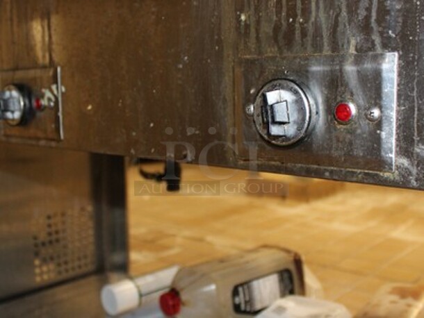 Piper Model DR-4-R Stainless Steel 4 Bay Steam Table With Hatco Model GRAH-54 Food Warmer and Lower Shelf. Working Before Business Closed! 58x32x68. - Image 5 of 9
