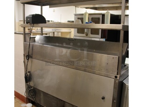 True Model TSSU-60-16D-4 Stainless Steel Commercial Salad Sandwich Bain Marie Mega Top With, 2 Overshelves, 4 Lower Drawers and Cutting Board on Commercial Casters. Working Before Business Closed! 60x30x70 - Image 7 of 7