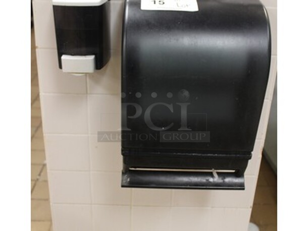 ALL ONE MONEY! 5 Commercial Paper Towel Dispensers and 5 Commercial Hand Soup Dispensers. BUYER MUST REMOVE! - Image 1 of 5