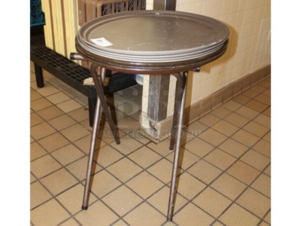 ALL ONE MONEY! Trays and Tray Stand. Trays are Roughly 27x22 - Image 1 of 2