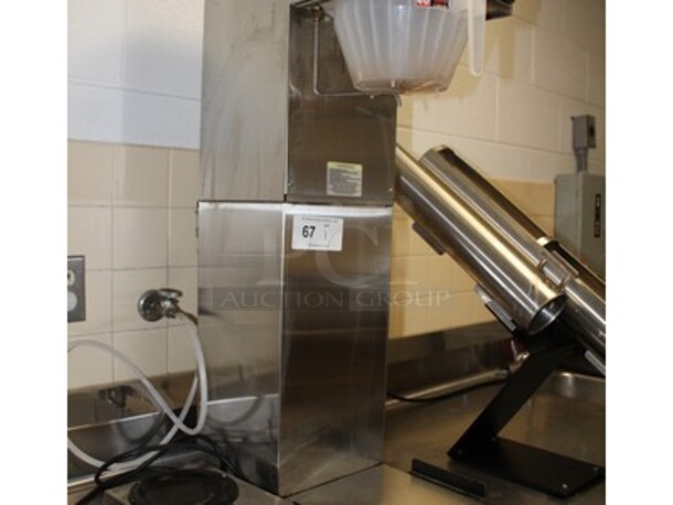 Newco Model NKTS-NSI Stainless Steel Commercial Coffee Brewer with Bunn 2 Burner Coffee Warmer. 9.5x20x36  - Image 2 of 5