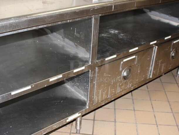 Stainless Steel Commercial Table/Drink Station with 6 Flavor Soda Dispenser, Ice Bin, and Undershelf Storage. 180x30x44. BUYER MUST REMOVE! - Image 4 of 7