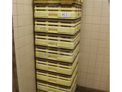 ALL ONE MONEY! Lot of Dish Caddies With Glasses