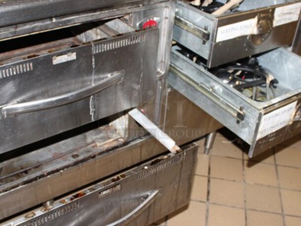 Wells Model RW-26 Stainless Steel Commercial Warming Cabinets, With Utensils and Stainless Steel Table Top. 1 Phase.120 Volt. 114x30x30. BUYER MUST REMOVE! - Image 4 of 7