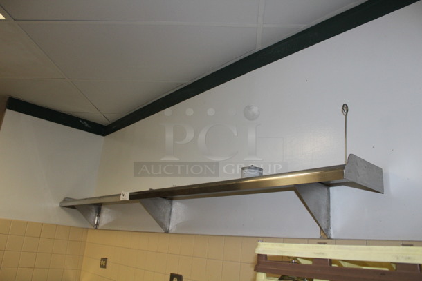 Stainless Steel Shelf. 72x10x10. BUYER MUST REMOVE! - Image 1 of 2