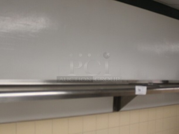 Stainless Steel Shelf. 72x10x10. BUYER MUST REMOVE! - Image 2 of 2
