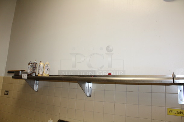 Stainless Steel Shelf. 72x10x10. BUYER MUST REMOVE! - Image 1 of 1