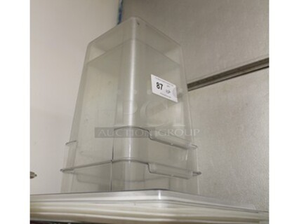 ALL ONE MONEY! Lot of Various Sized Plastic Drop In Bins and Various Sized Lids