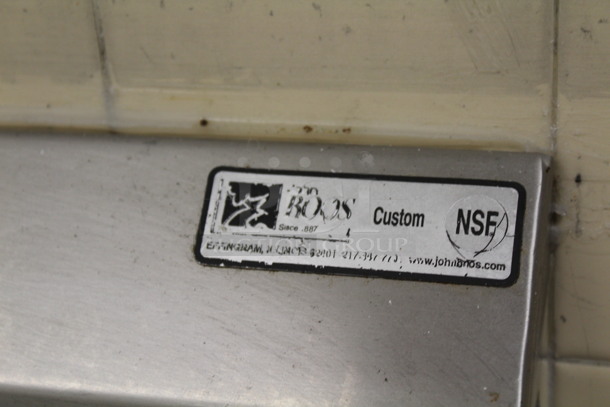 Stainless Steel 3 Bay Sink With Drainboards, Faucet, and Spray Hose. 134x33x38. BUYER MUST REMOVE! - Image 2 of 6