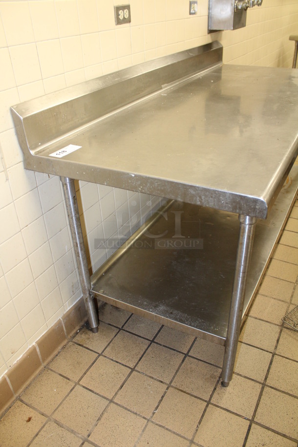 Stainless Steel Table With Lower Shelf. 72x30x42 - Image 2 of 2