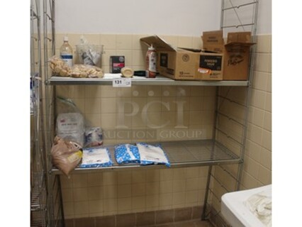 ALL ONE MONEY! Shelving Rack and Contents