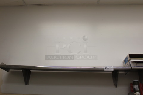 Stainless Steel Shelf. 60x10x10. BUYER MUST REMOVE!