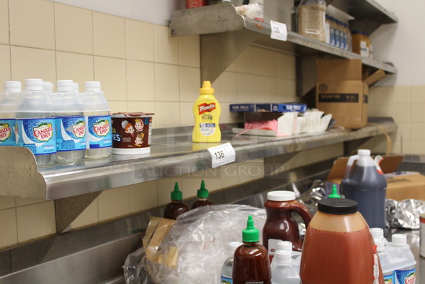 Stainless Steel Shelf. 72x10x10. BUYER MUST REMOVE! - Image 1 of 2