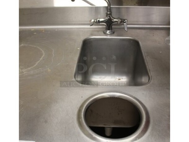 Stainless Steel Table With Sink, 2 Drawers, and Undershelf. 132x29x36. BUYER MUST REMOVE! - Image 3 of 6