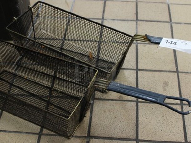 ALL ONE MONEY! Lot Of 2 Metal Fryer Baskets - Image 1 of 2