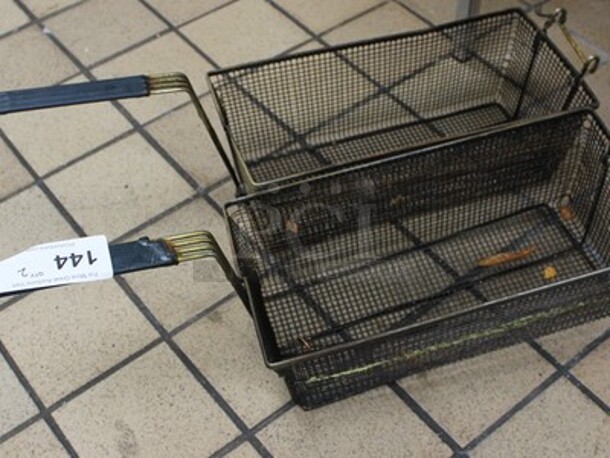 ALL ONE MONEY! Lot Of 2 Metal Fryer Baskets - Image 2 of 2