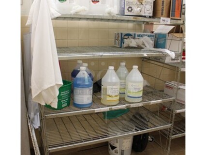 ALL ONE MONEY! Metal Shelving Rack With Contents!