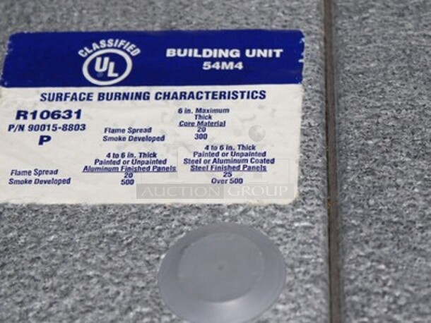 Harford Model Stainless Steel Commercial Walk In Cooler Box With Trenton Model TPLP214MAS1BR2-EC2 Evaporator. Working Before Business Closed! 8'x18'x7.5x. Does Not Include Metros! Condensers Are Above Units! BUYER MUST REMOVE! REFRIGERATION MUST BE REMOVED BY HVAC PROFESSIONALS!  - Image 8 of 11
