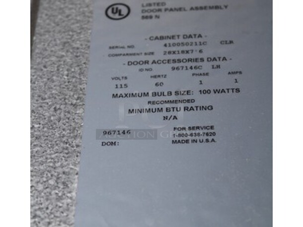 Harford Model Stainless Steel Commercial Walk In Cooler Box With Trenton Model TPLP214MAS1BR2-EC2 Evaporator. Working Before Business Closed! 8'x18'x7.5x. Does Not Include Metros! Condensers Are Above Units! BUYER MUST REMOVE! REFRIGERATION MUST BE REMOVED BY HVAC PROFESSIONALS!  - Image 10 of 11