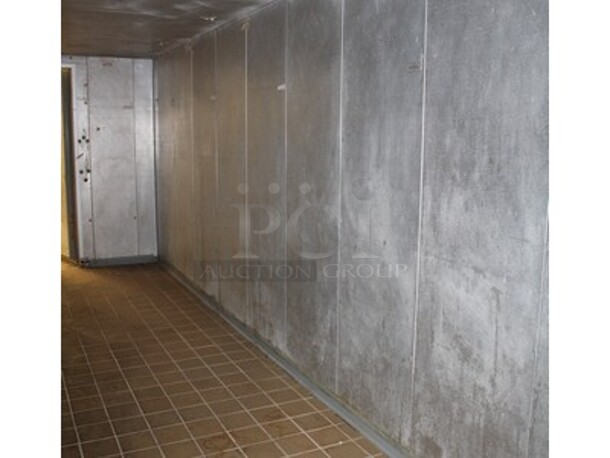 Norlake Model 28240-IR Walk In Cooler Box With Trenton Model TLP82A Evaporator. 8'x20'x7.5x BUYER MUST REMOVE! REFRIGERATION MUST BE REMOVED BY HVAC PROFESSIONAL! - Image 4 of 9