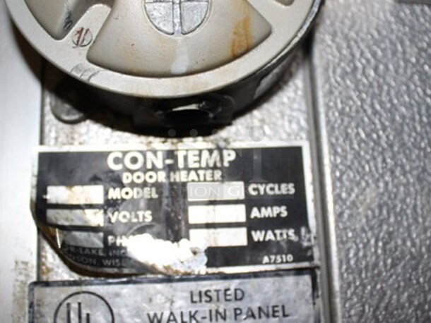 Norlake Model 28240-IR Walk In Cooler Box With Trenton Model TLP82A Evaporator. 8'x20'x7.5x BUYER MUST REMOVE! REFRIGERATION MUST BE REMOVED BY HVAC PROFESSIONAL! - Image 6 of 9