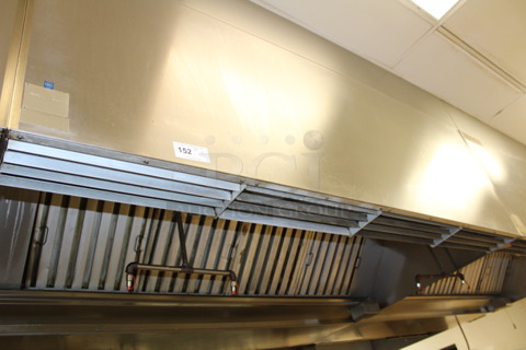 Stainless Steel Commercial 5' Hood with Filters. BUYER MUST REMOVE!