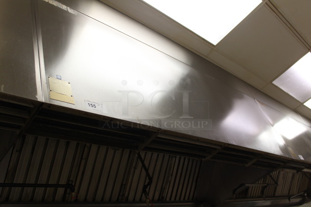 Stainless Steel Commercial 5' Hood with Filters. BUYER MUST REMOVE! - Image 1 of 3