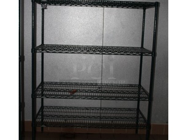 6 Commercial Metro Green Finish Shelving Units. Includes Contents! 46x24x55. 6x Your Bid! - Image 2 of 3