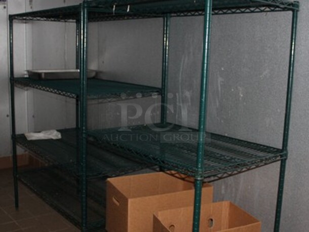 6 Commercial Metro Green Finish Shelving Units. Includes Contents! 46x24x55. 6x Your Bid! - Image 3 of 3