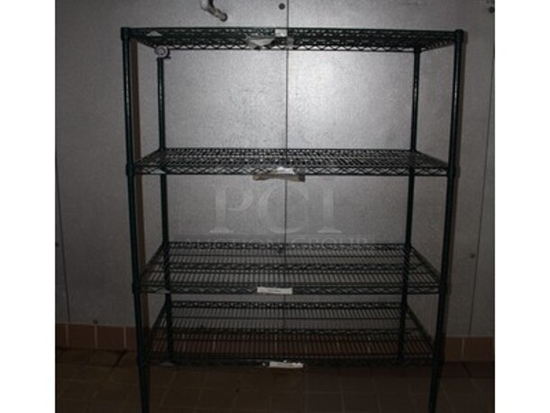 2 Commercial Metro Green Finish Shelving Units. Includes Contents! 46x24x55. 6x Your Bid! - Image 2 of 2