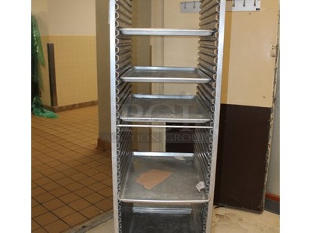 Crescor Crown X Model 200-1841 Stainless Steel Commercial Transport Rack on Commercial Casters. 20x26x68
