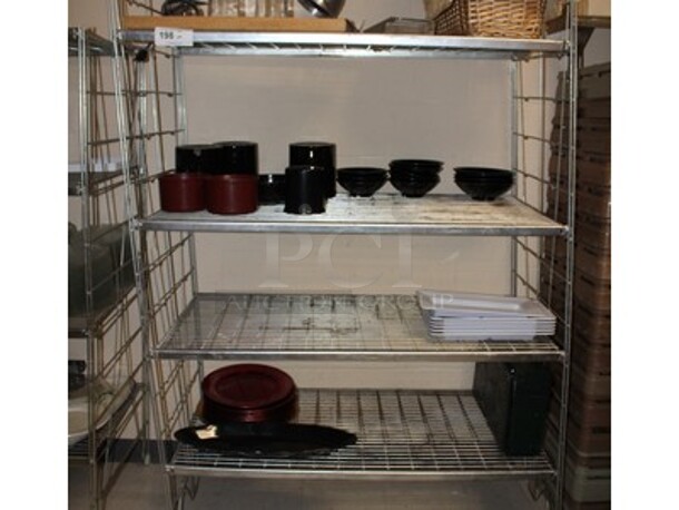 ALL ONE MONEY! Metal Shelving Unit, Wicker Baskets, Bowls, Serving Trays, and More!