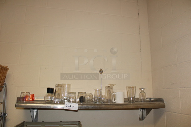 Stainless Steel Shelf With Contents! BUYER MUST REMOVE! - Image 1 of 1