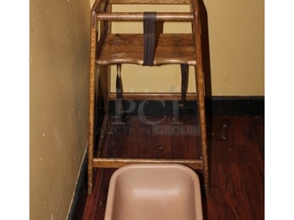 ALL ONE MONEY! High Chair and Booster Seat!