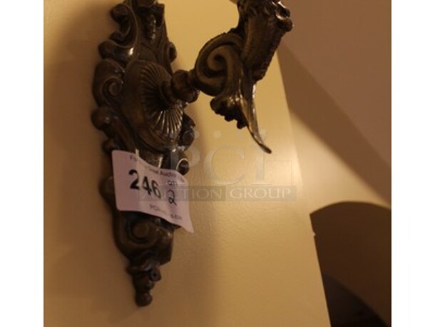 2 Mermaid Bronze Finished Wall Mount Lights. 4.5x6x17.5 2x Your Bid! BUYER MUST REMOVE! - Image 3 of 4