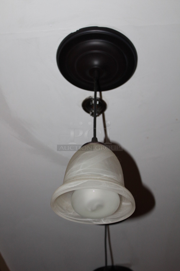 8 Ceiling Light. Approximately 7x7x16. 8X Your Bid! BUYER MUST REMOVE!
