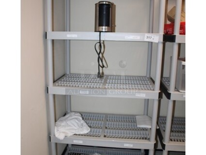 Plastic 5 Tier Shelving Unit. 35x24x73