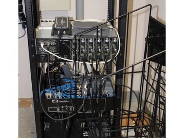 Contents in Room! Lot Includes Dell Monitor, Banquet Chair, Direct TV Boxes, Blonder Tongue Model SMR-1600 Multiswitch, and More! Winning Bidder Can Take What They Want From Lot! - Image 3 of 5