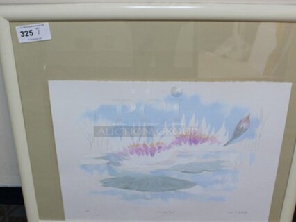 Decorative Wall Art in White Picture Frame. 39.5x33.5