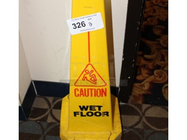 2 Wet Floor Caution Signs. 2x Your Bid!