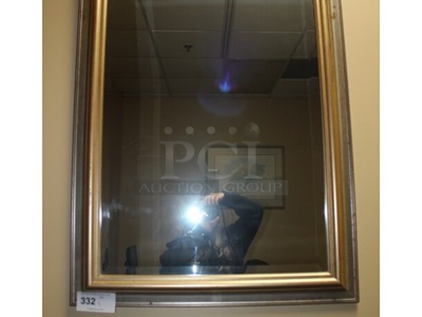 Wall Mount Mirror In Frame. 30x40