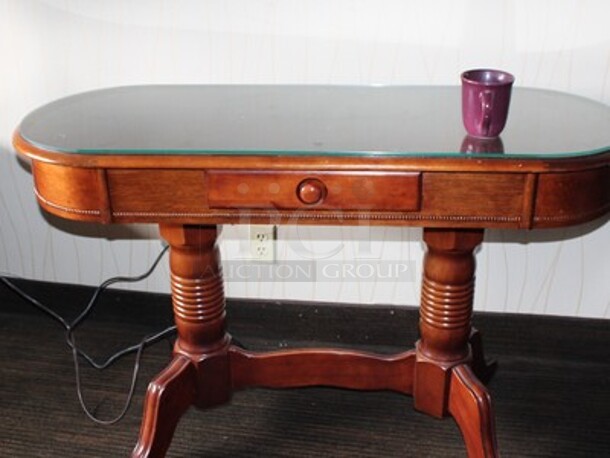 ALL ONE MONEY! Contents in Room! Includes Chairs, Wooden Night Stands, Lamps, Glass Dining Room Table with 4 Chairs, Wooden Table, Phone, Clock, Pull Out Sofa Bed. BUYER MUST REMOVE! Winning Bidder Can Take What They Want From Lot! - Image 3 of 11