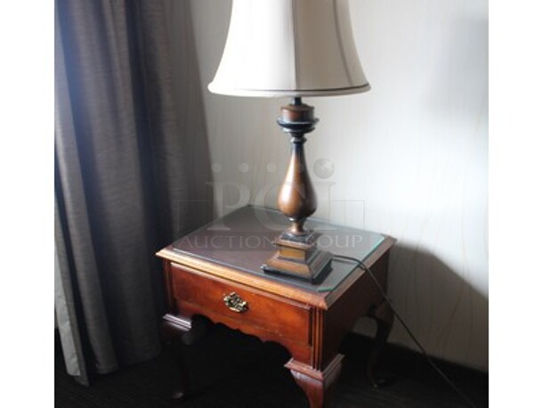 ALL ONE MONEY! Contents in Room! Includes Chairs, Wooden Night Stands, Lamps, Glass Dining Room Table with 4 Chairs, Wooden Table, Phone, Clock, Pull Out Sofa Bed. BUYER MUST REMOVE! Winning Bidder Can Take What They Want From Lot! - Image 4 of 11