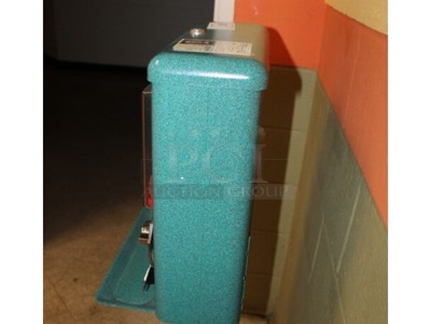 Commercial Triple Candy Vending Machine on Stand! 16x16x27 - Image 2 of 2