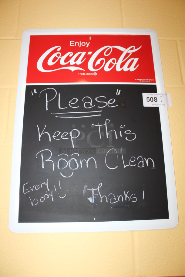Coca Cola Black Chalkboard Sign! 20x28