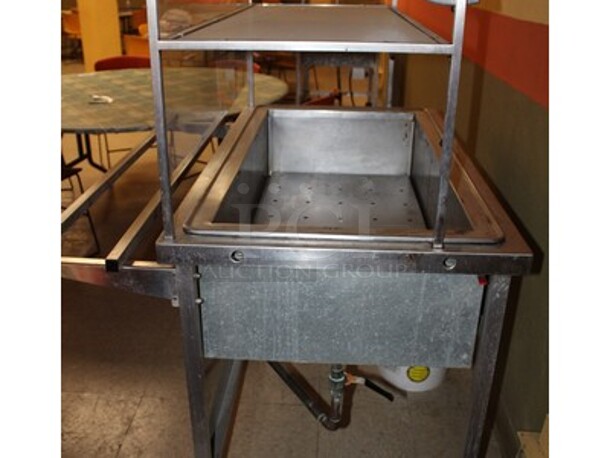 Stainless Steel Commercial Hot/Cold Serving Station on Casters! 45x27x58 - Image 2 of 6
